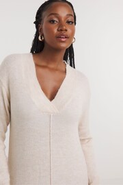 Simply Be Natural V-Neck Midaxi Dress - Image 3 of 4