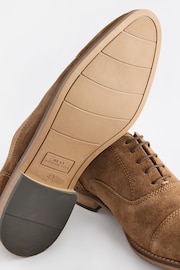 Stone Suede Contrast Sole Toecap Shoes - Image 6 of 6