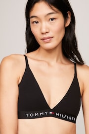 Tommy Hilfiger Black Original Unlined Triangle Bralette - Image 4 of 10