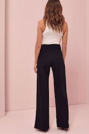 Lipsy Black Tall High Waist Wide Leg Tailored Trousers - Image 3 of 4