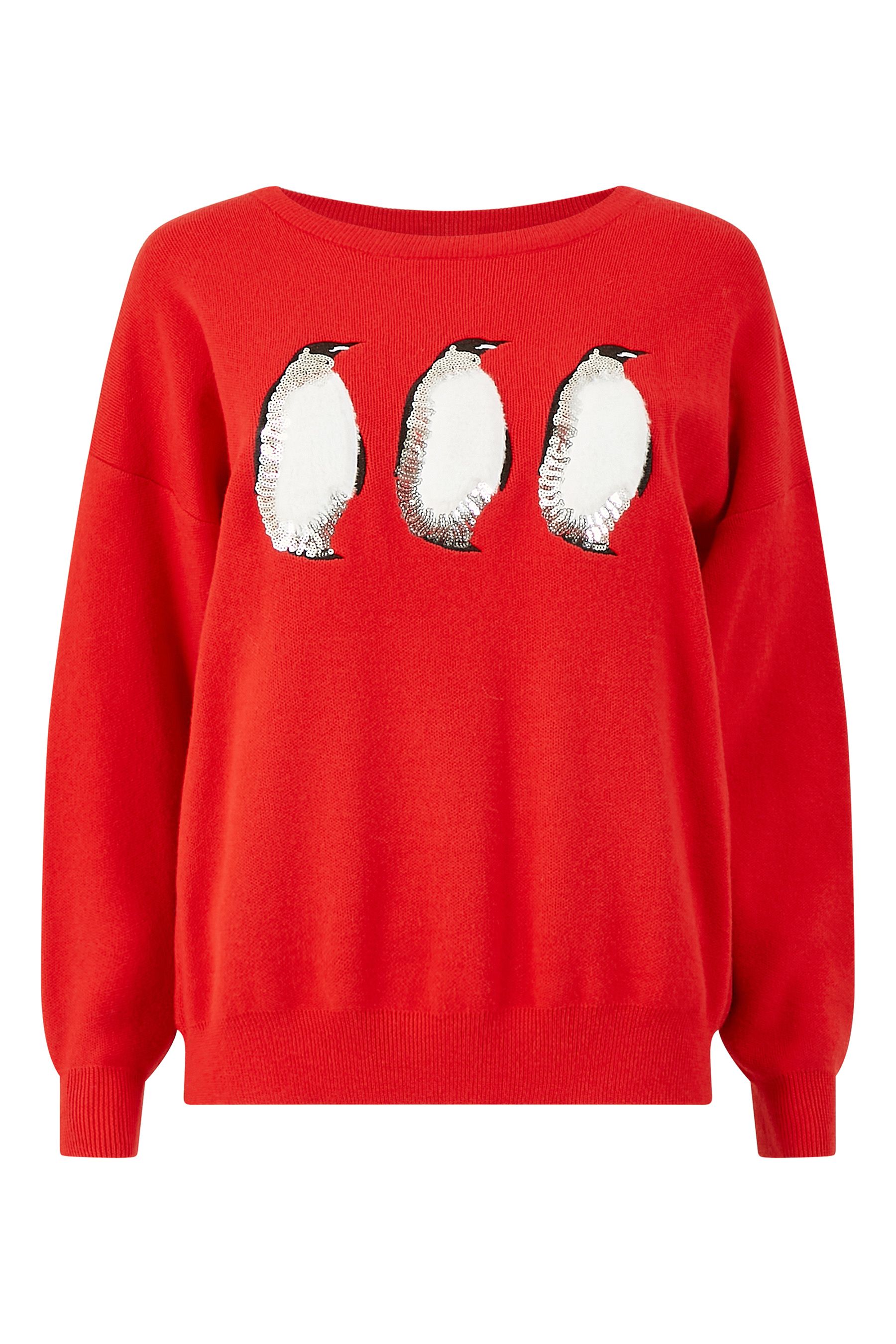 Buy Yumi Red Christmas Festive Penguin Knitted Jumper from the Next UK online shop
