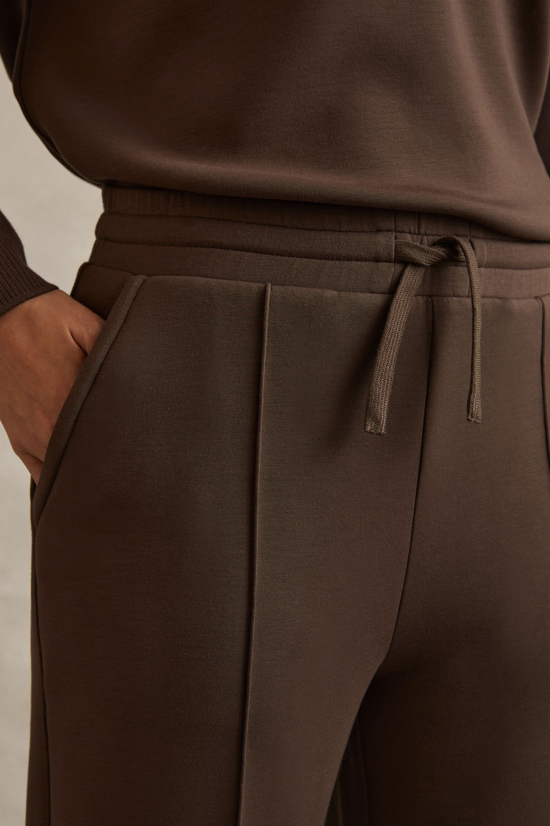 Buy Reiss Chocolate Bernie Wide Leg Joggers from Next USA