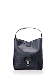 Moda in Pelle Adriana Polished Croc Bucket Bag - Image 2 of 5