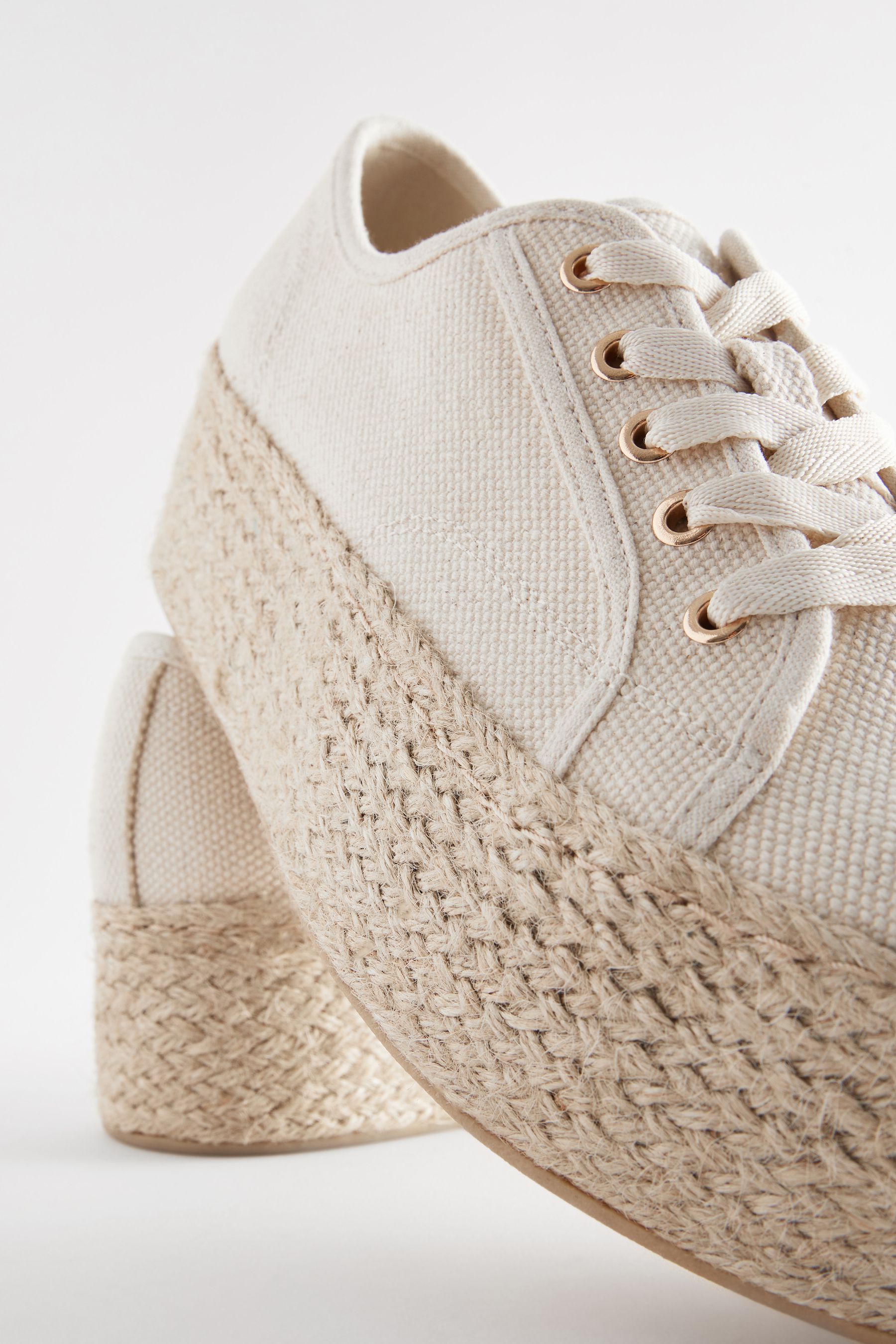 Lace up espadrille trainers online