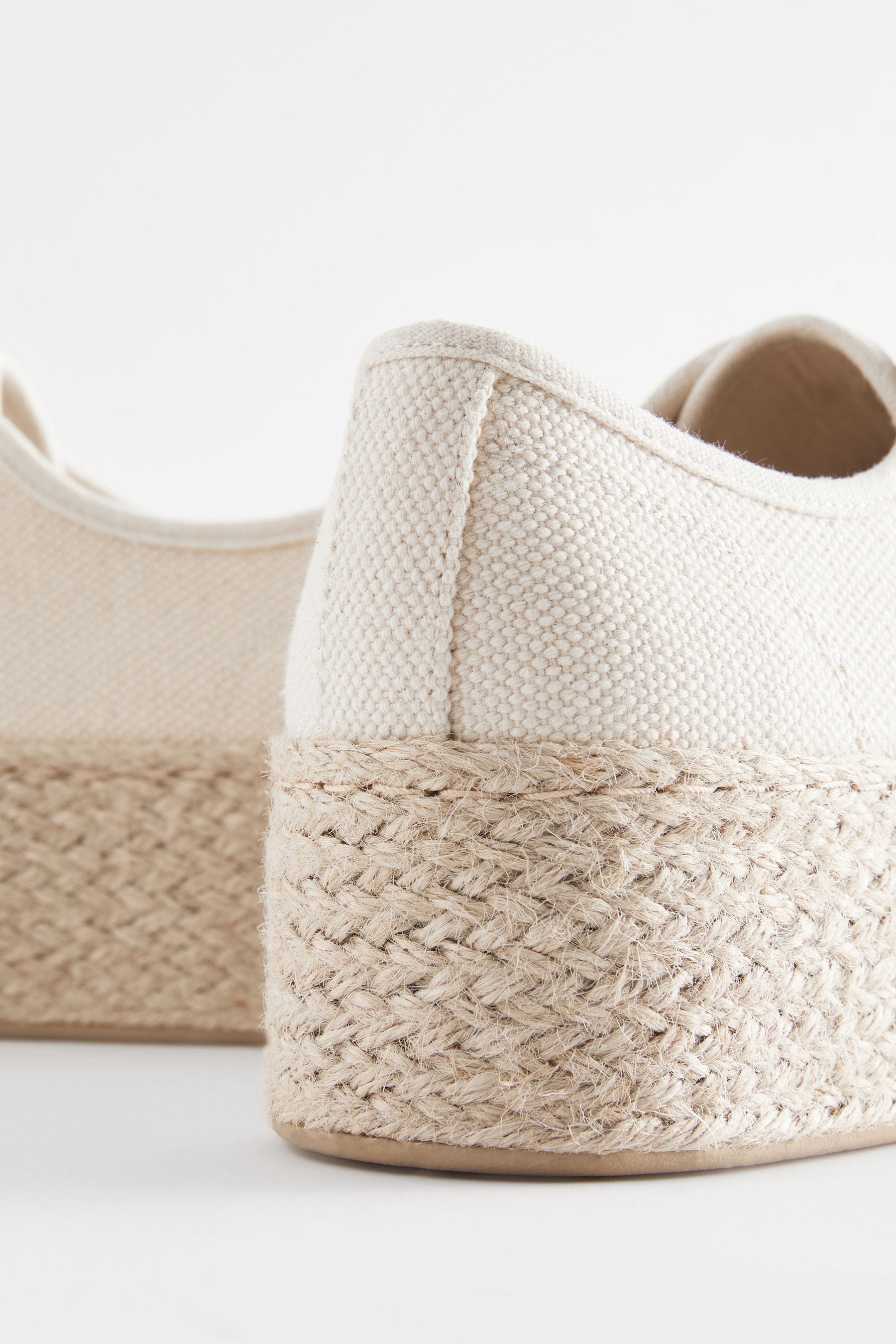 White flatform espadrilles outlet