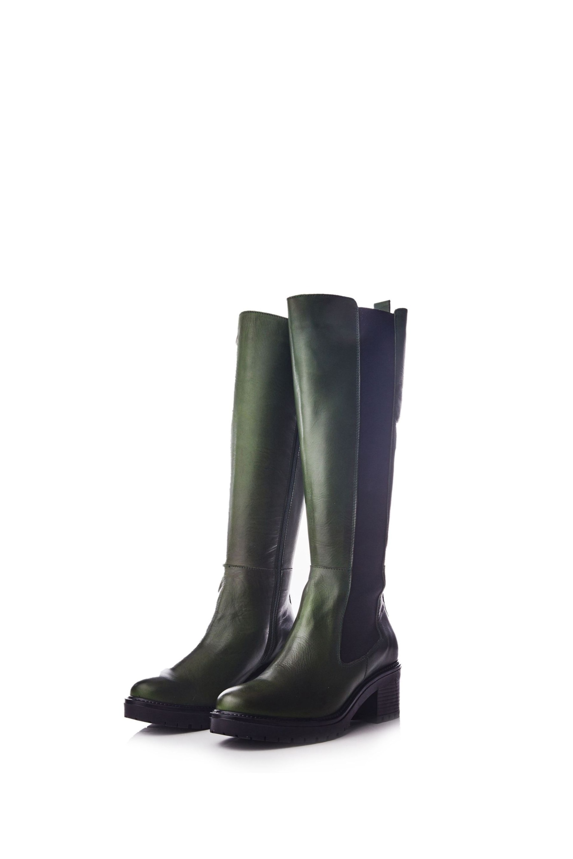 Moda in Pelle Linettie Long Chelsea Block Heel Boots - Image 2 of 3