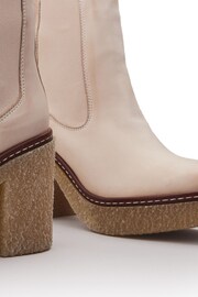 Moda in Pelle Natural Breeanna Short Platform Crepe Heels Boots - Image 5 of 5