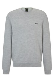 BOSS Grey Grey Dry Flex Wool Blend Sweatshirt - Image 5 of 5