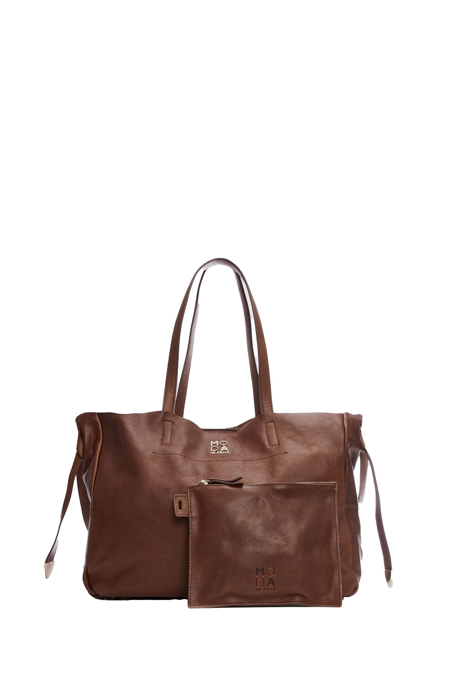 Buy Moda in Pelle Natural Indie Oversized Tote Bag With Pouch from Next United Arab Emirates