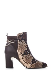 Moda in Pelle Klarisa Swoosh Heel Smart Ankle Boots - Image 1 of 4