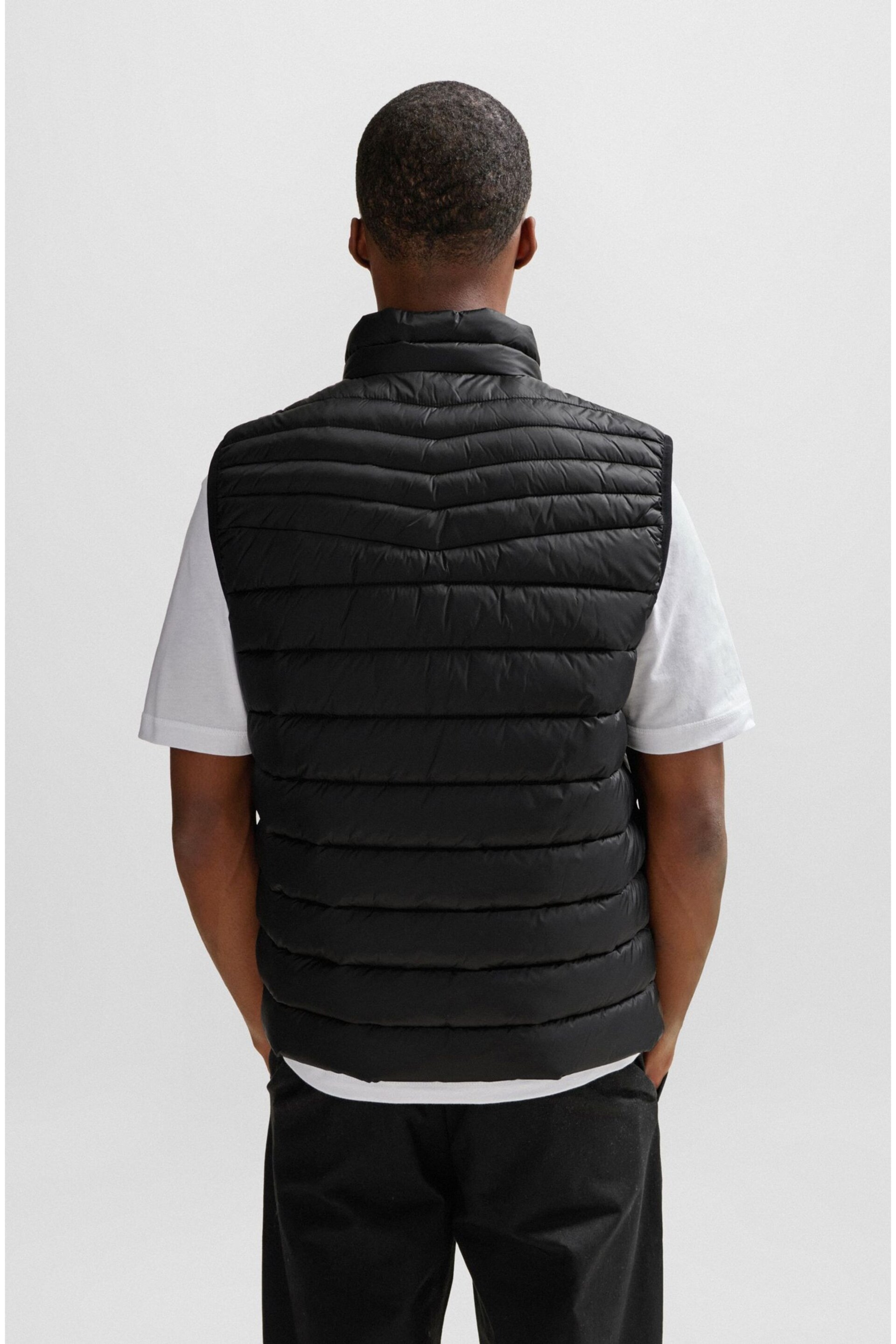 BOSS Black Lightweight Padded Gilet With Water-Repellent Finish - Image 2 of 6