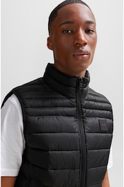 BOSS Black Lightweight Padded Gilet With Water-Repellent Finish - Image 5 of 6