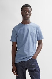 BOSS Blue Relaxed Fit Box Logo T-Shirt - Image 1 of 5
