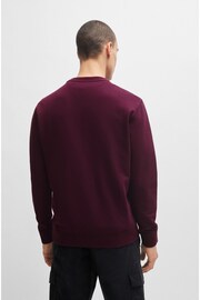 BOSS Purple Cotton Terry Relaxed Fit Sweatshirt - Image 2 of 5