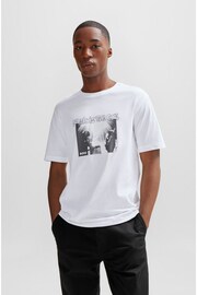 BOSS White Music Graphic Print T-Shirt - Image 2 of 5