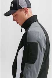 BOSS Black Contrast Detail Water Repellent Padded Jacket - Image 4 of 6