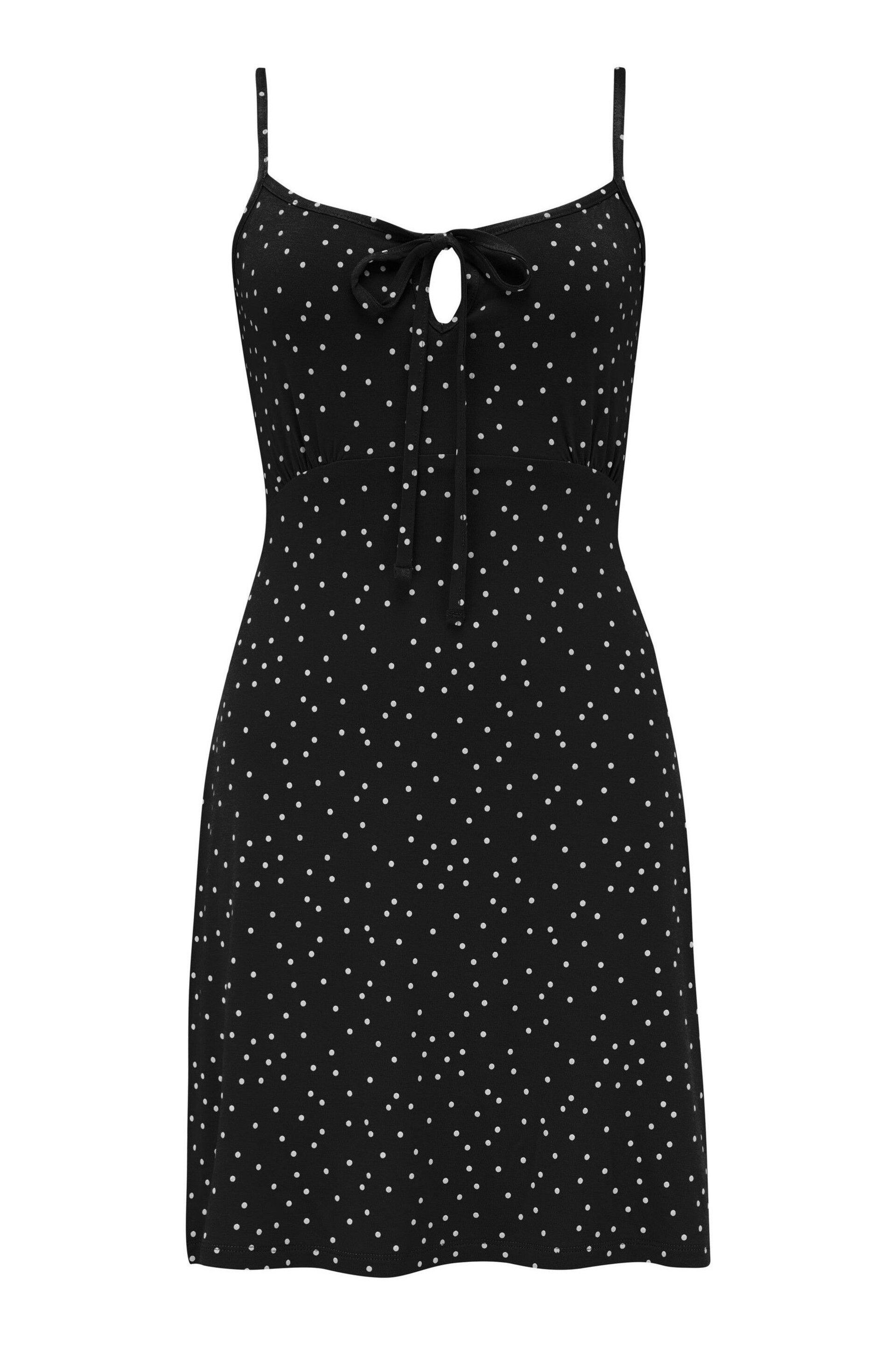 Pour Moi Black Strappy Jersey Beach Dress with LENZING™ ECOVERO™ Viscose - Image 3 of 4