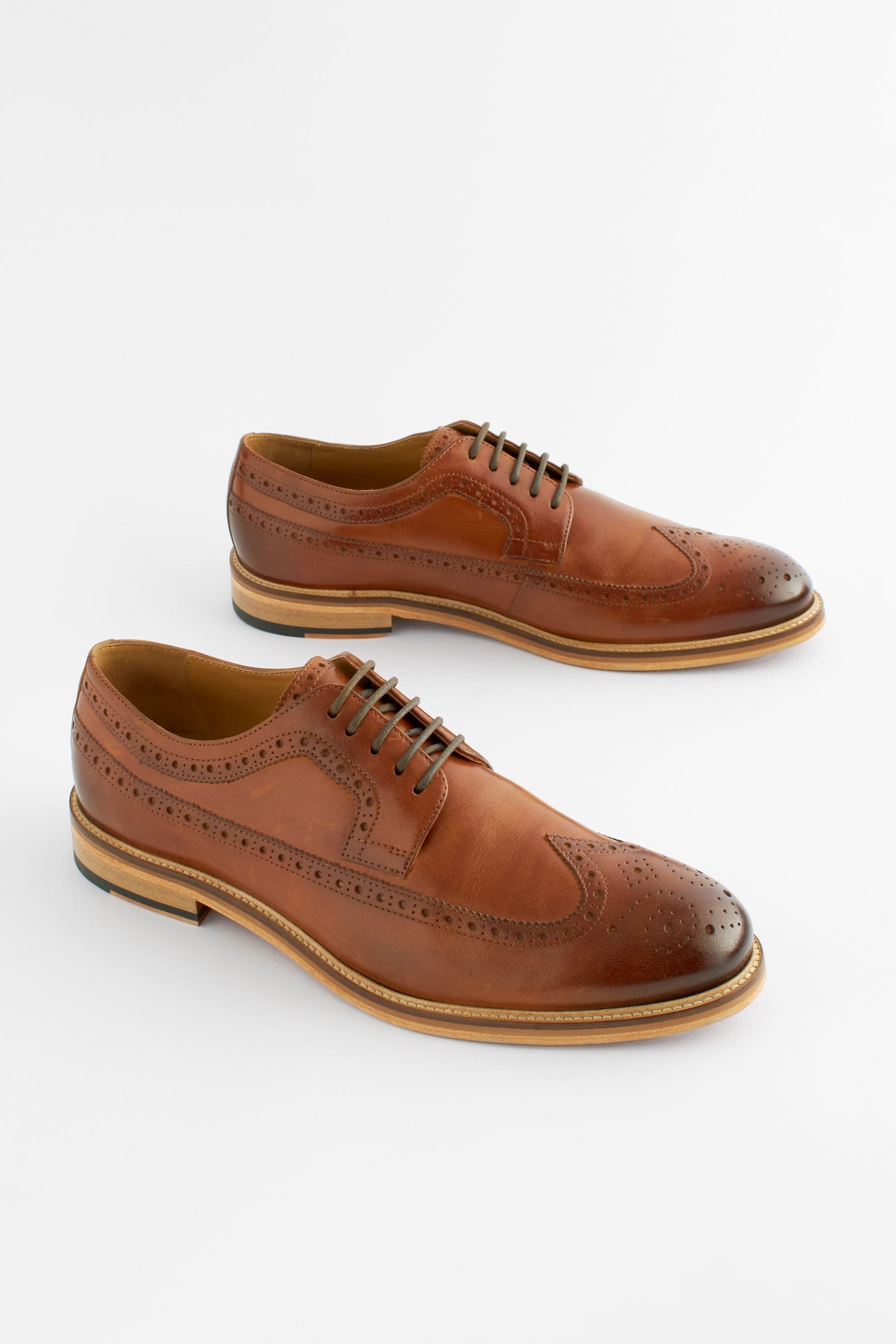Buy Brown Signature Italian Leather Brogues from Next France