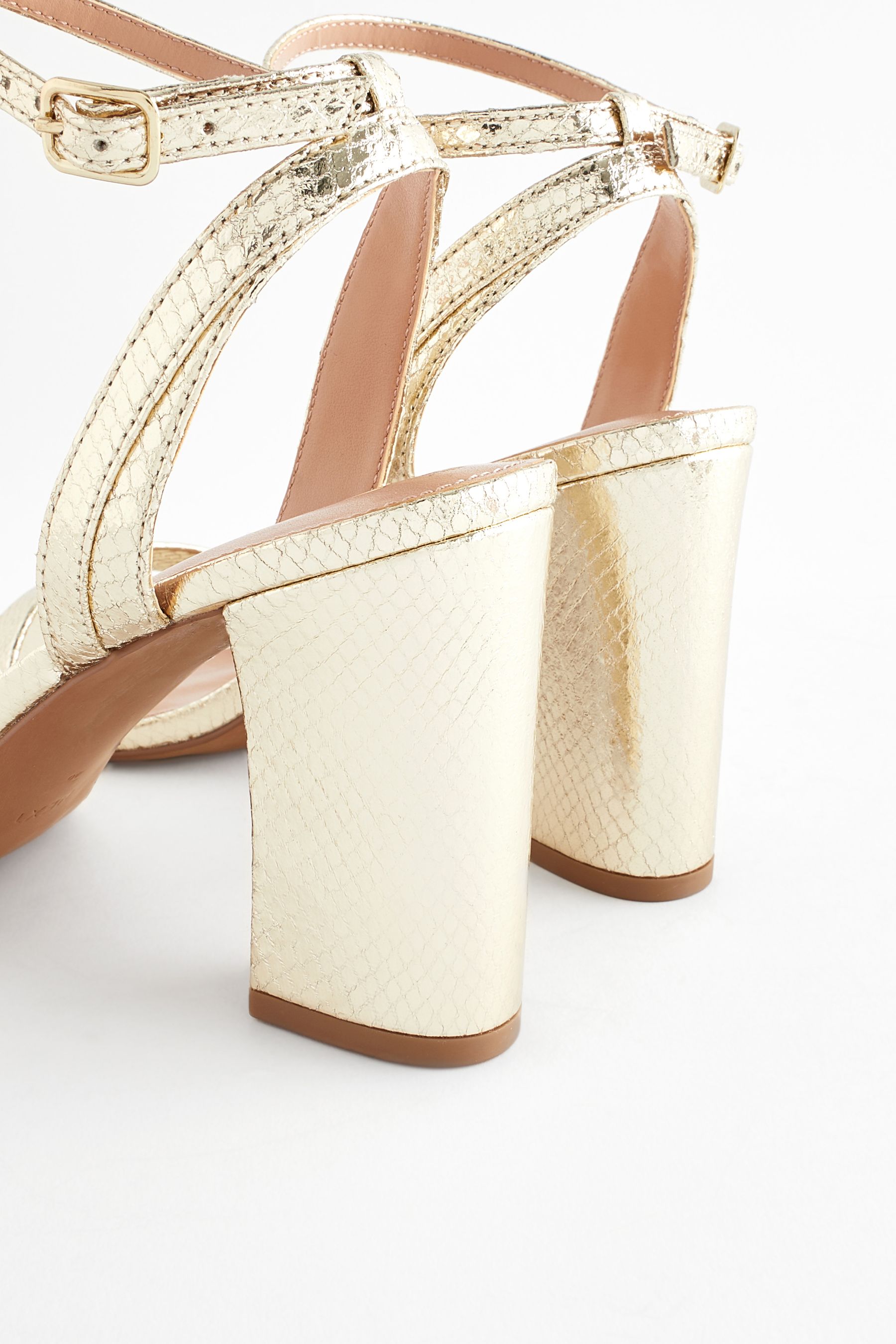 Buy Gold Standard Wide Fit Forever Comfort Block Heel Sandals from Next Canada