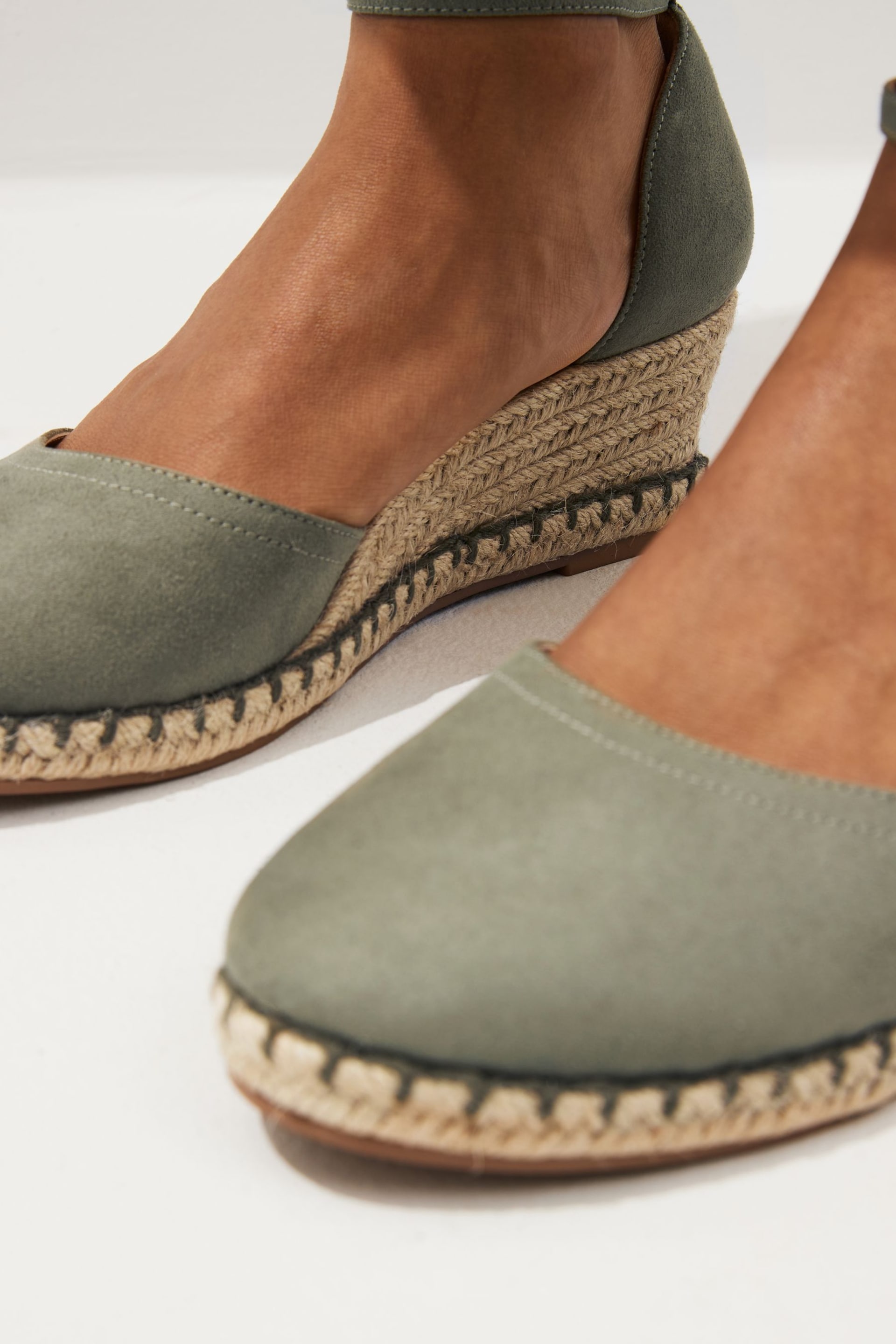 Green Regular/Wide Fit Forever Comfort® Closed Toe Wedges - Image 2 of 9