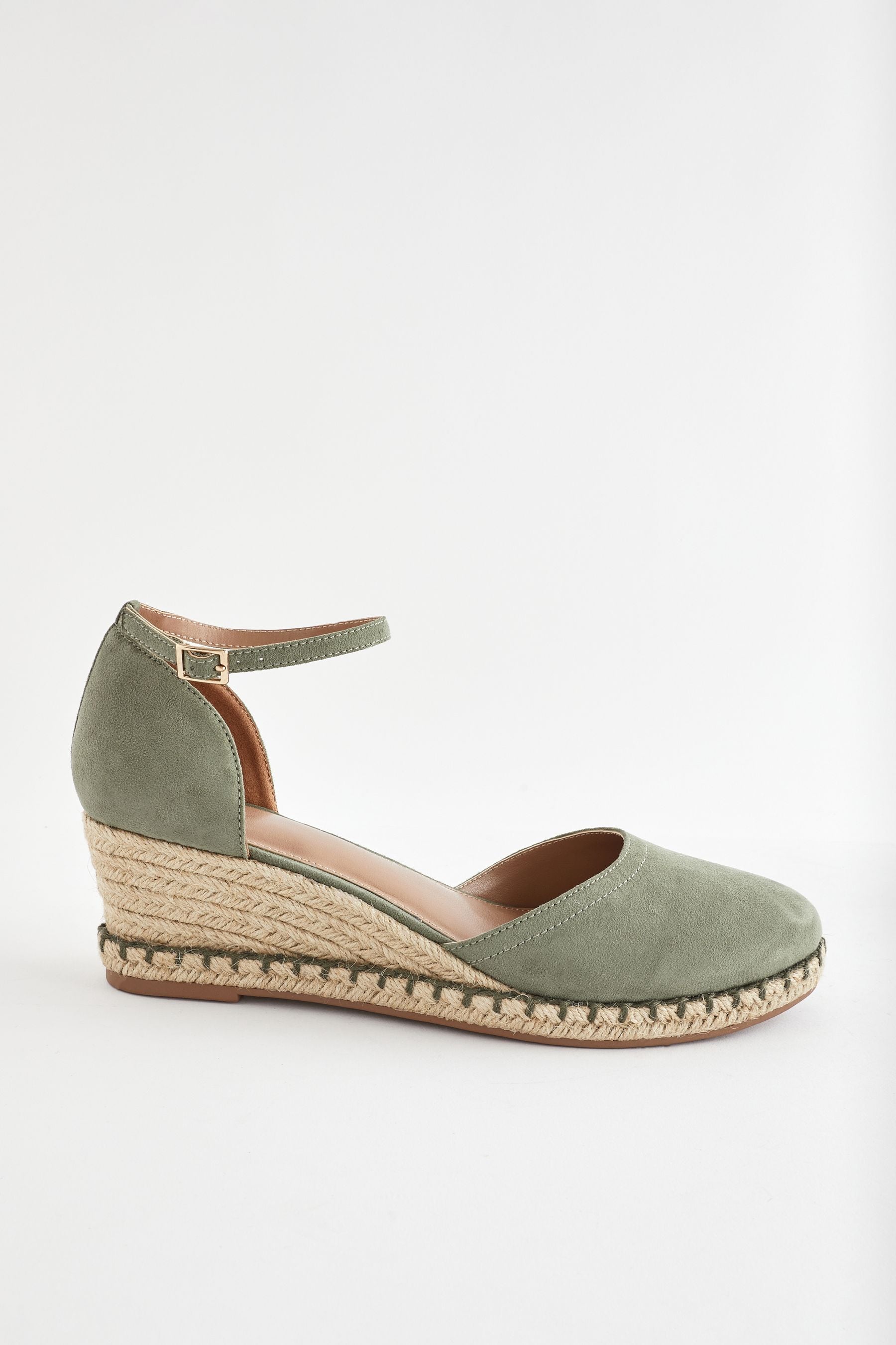 Buy Green Standard Wide Fit Forever Comfort Closed Toe Wedges from the Next UK online shop