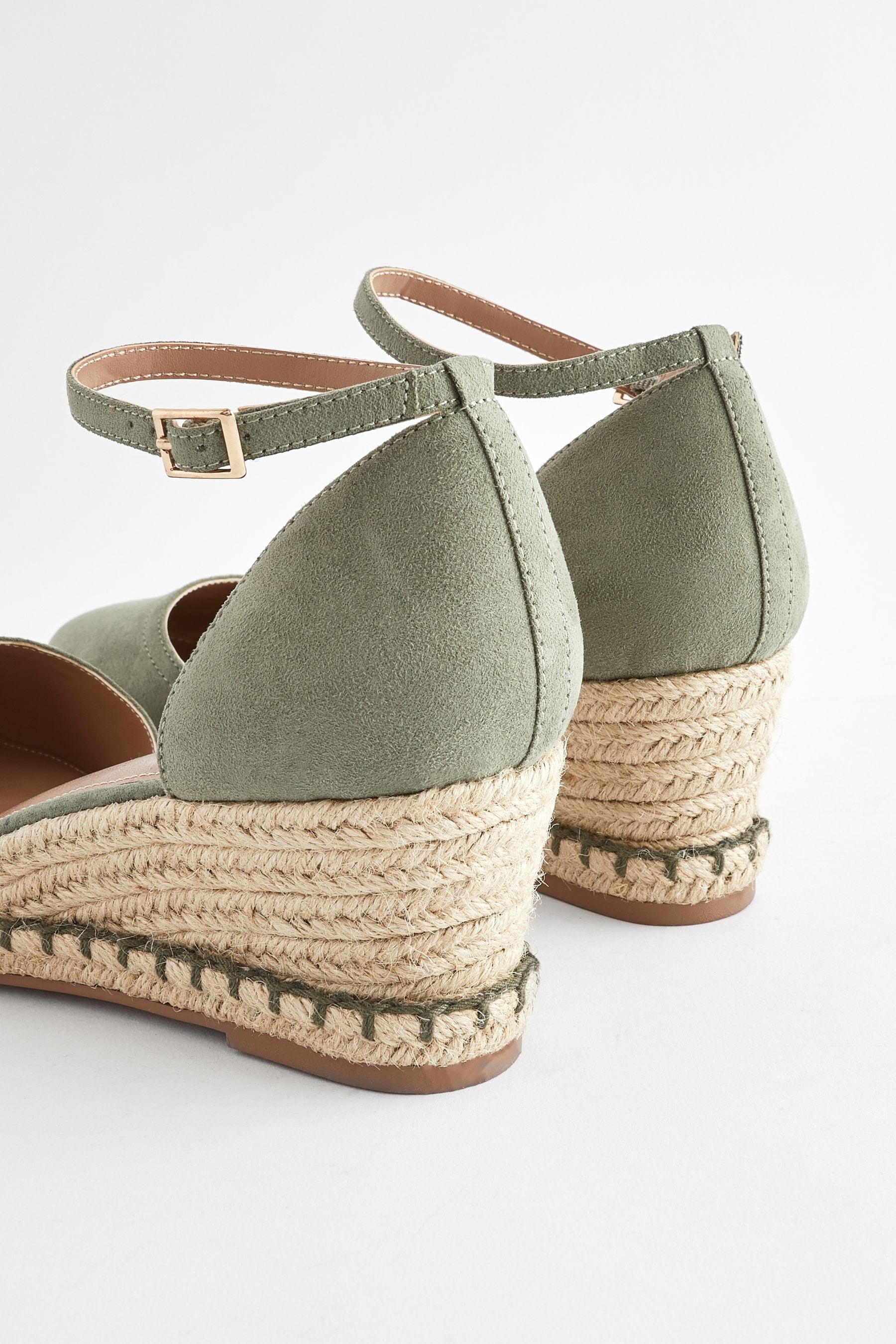 Buy Green Standard Wide Fit Forever Comfort Closed Toe Wedges from Next France