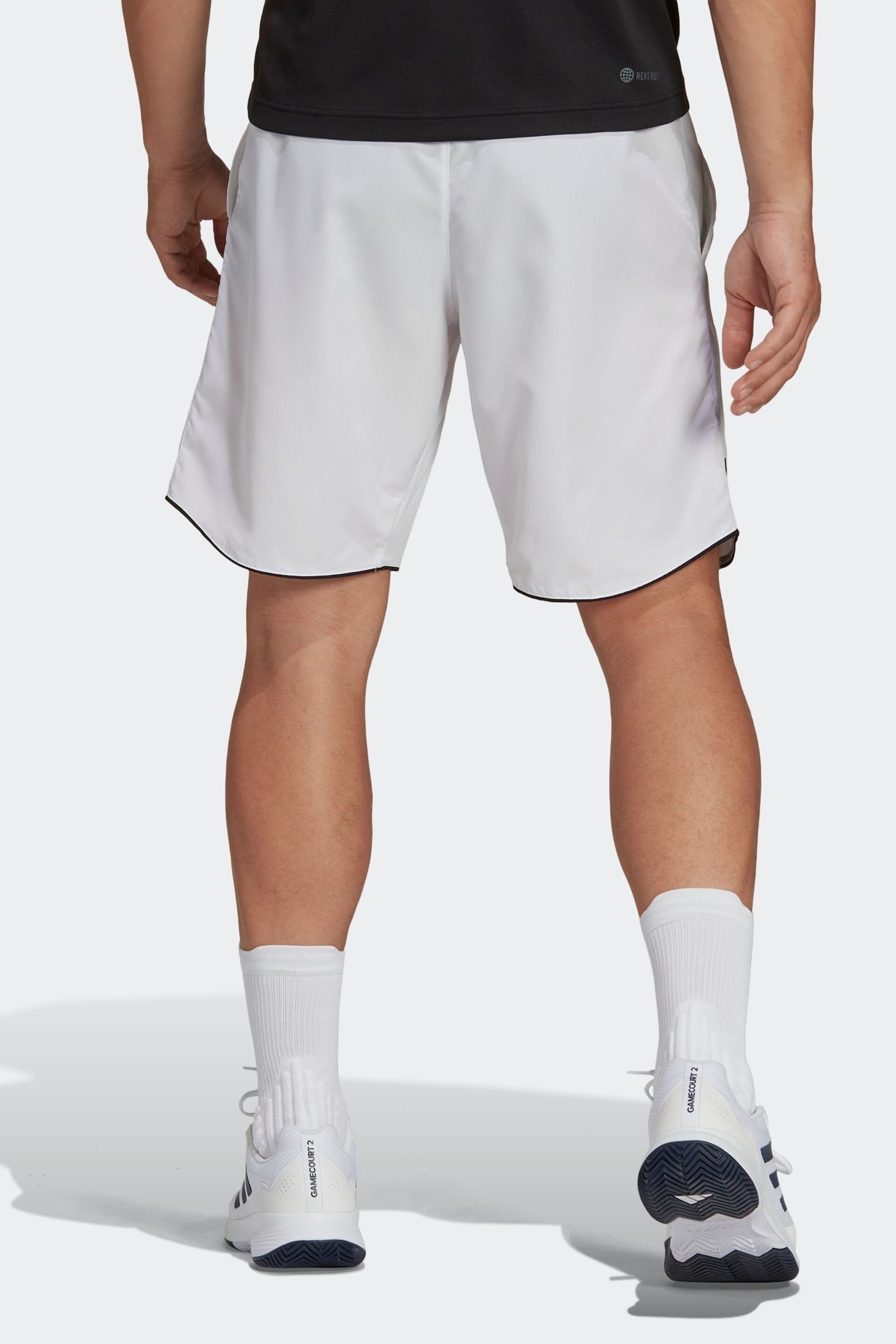 adidas White Club Tennis Shorts - Image 2 of 6