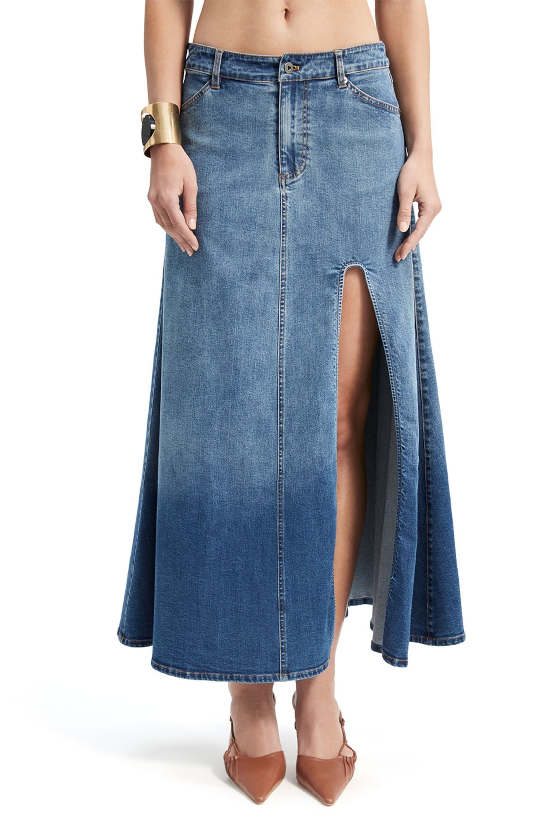 Bardot Blue Cynthia Mid Maxi Skirt - Image 4 of 6