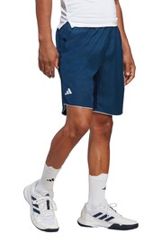 adidas Blue/Navy Club Tennis Shorts - Image 4 of 6