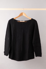 Lakeland Clothing Black Cleo Knitted Jumper - Image 1 of 3