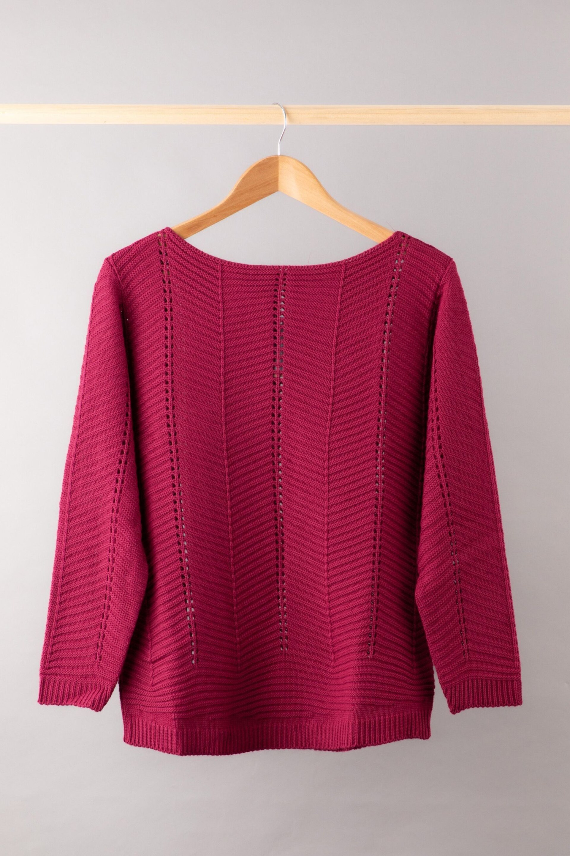 Lakeland Clothing Red Cleo Knitted Jumper - Image 1 of 3