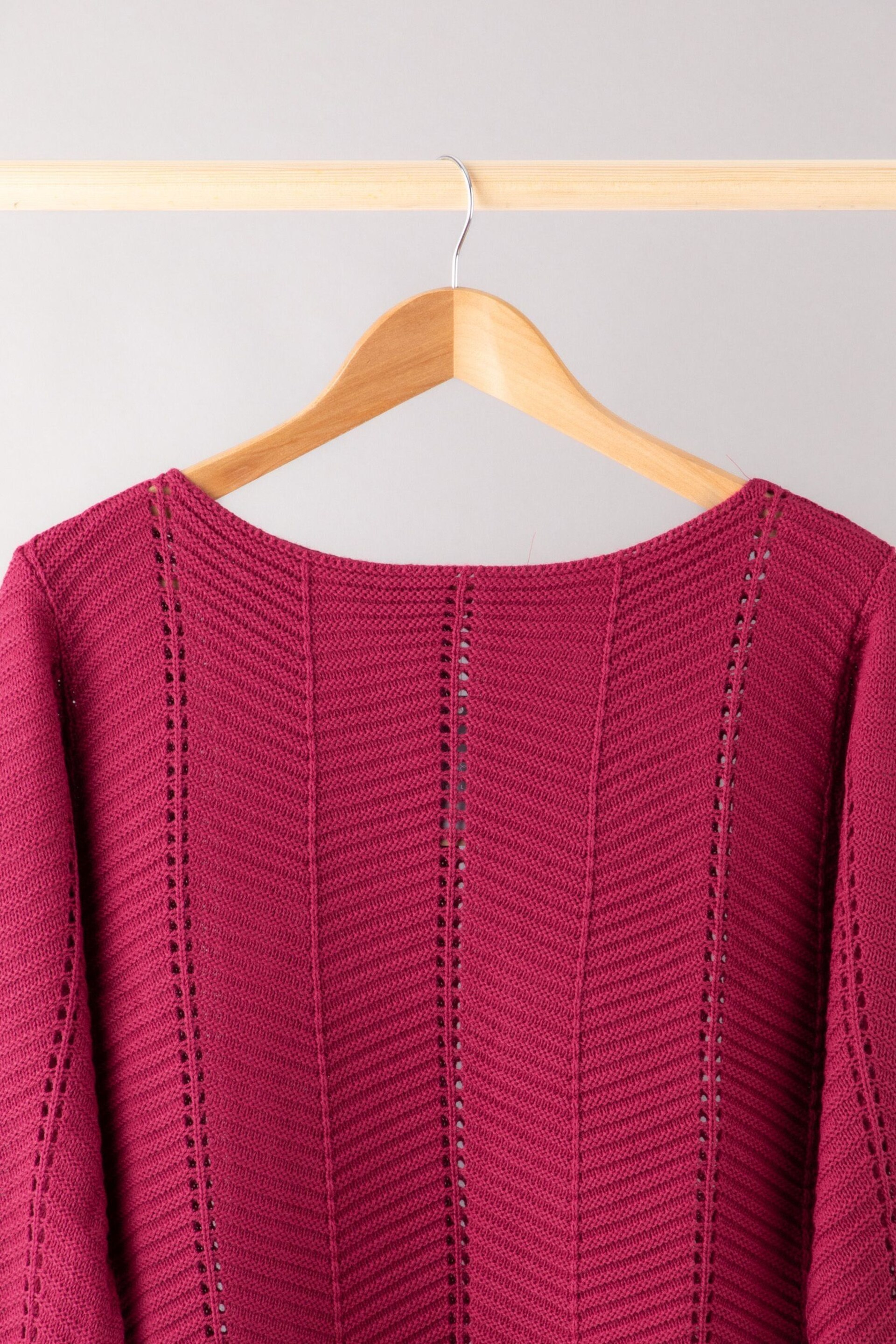 Lakeland Clothing Red Cleo Knitted Jumper - Image 2 of 3