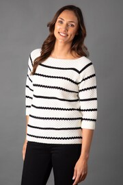 Lakeland Clothing Maisie Relaxed White Jumper - Image 1 of 7