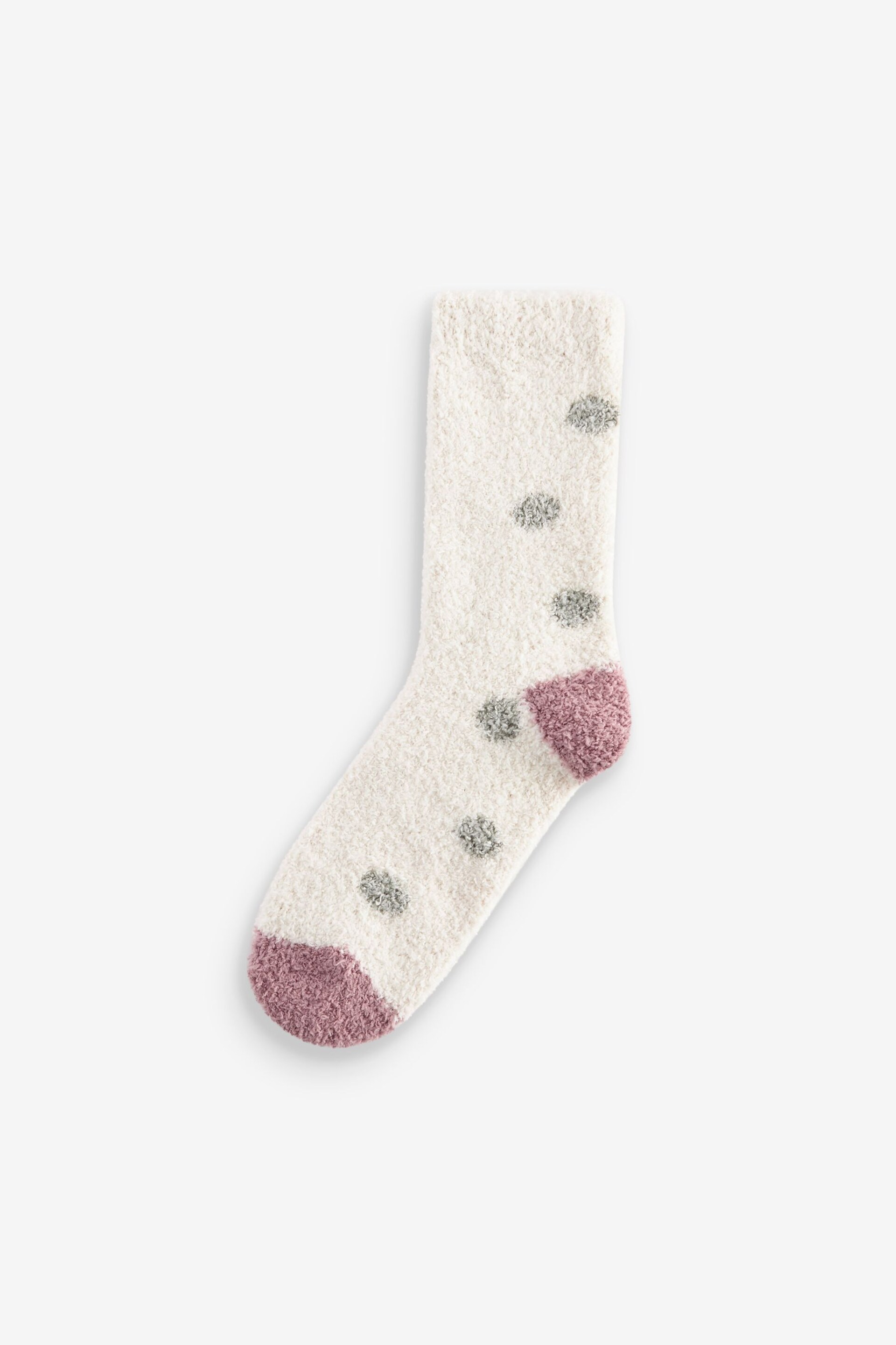 Pink/White Cosy Ankle Socks 2 Pack - Image 2 of 4