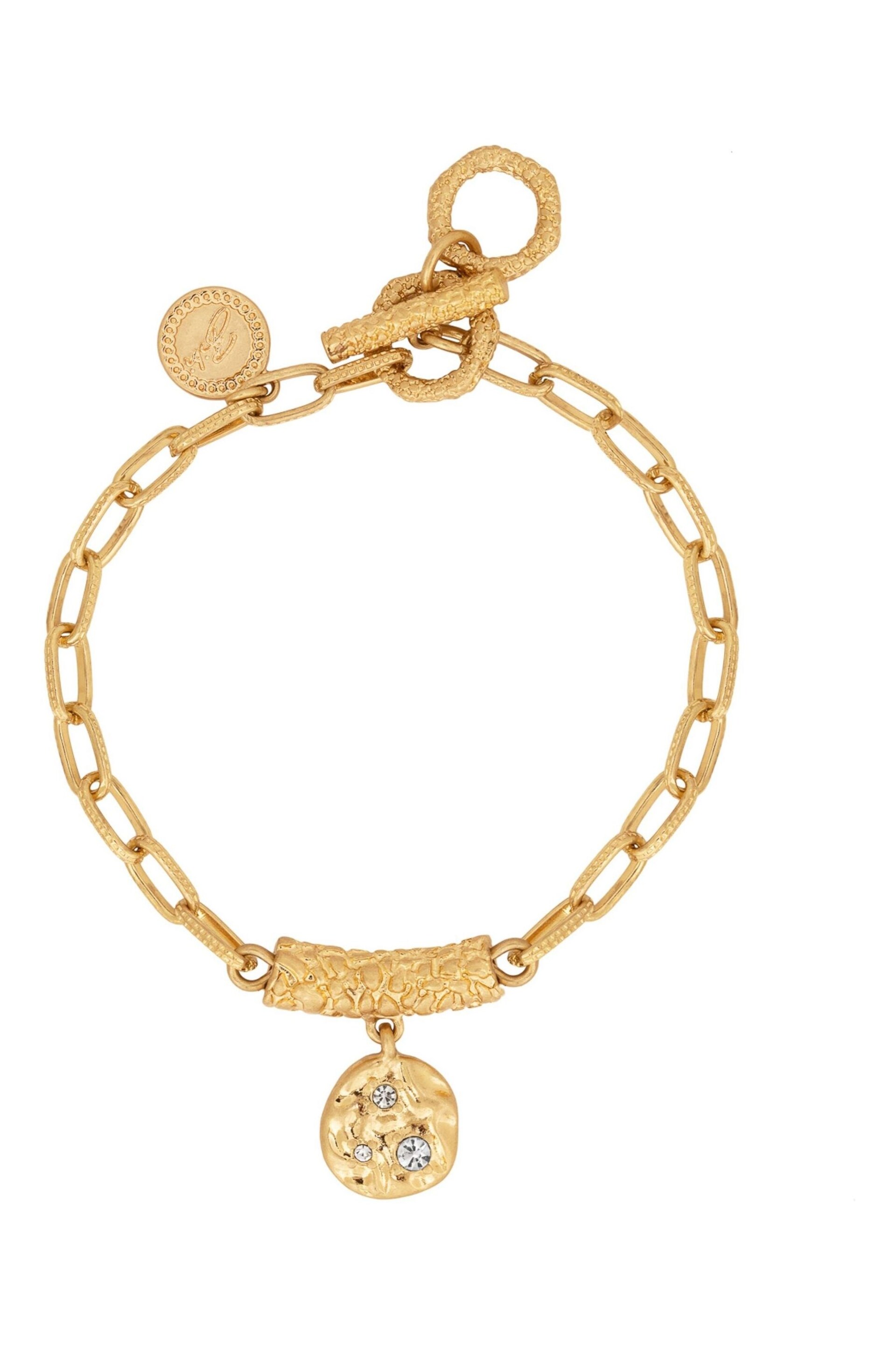 Bibi Bijoux Gold Tone 'Radiance' Bracelet and Earrings Set - Image 2 of 4