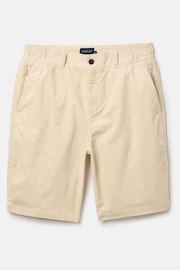 Joules Cord Cream Elasticated Waist Shorts - Image 6 of 6