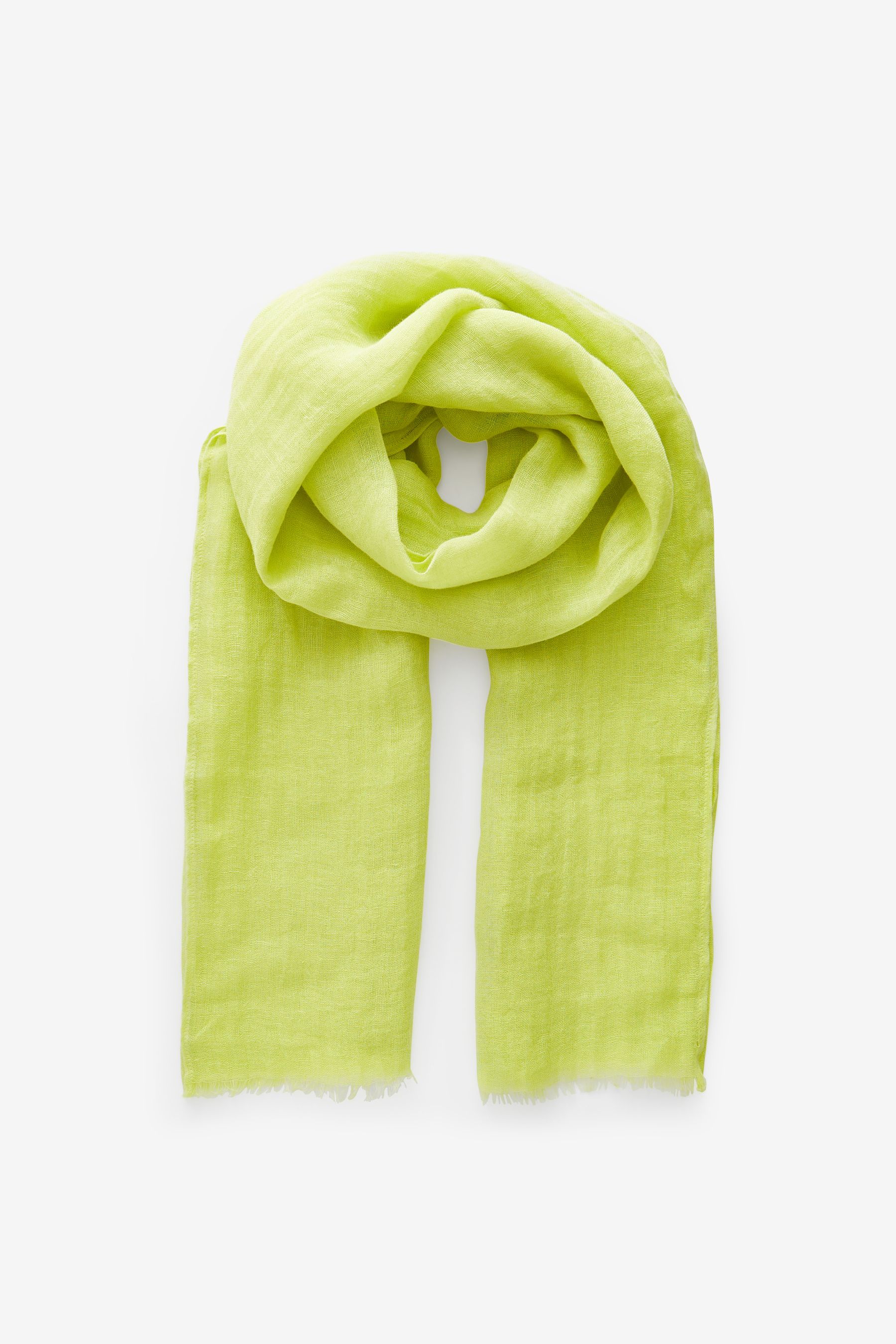 Lime green silk scarf online