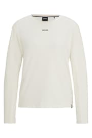 HUGO White Stretch-Cotton Long-Sleeved Pyjama Top - Image 1 of 1