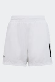 adidas White Club 3 Stripe Shorts - Image 1 of 5