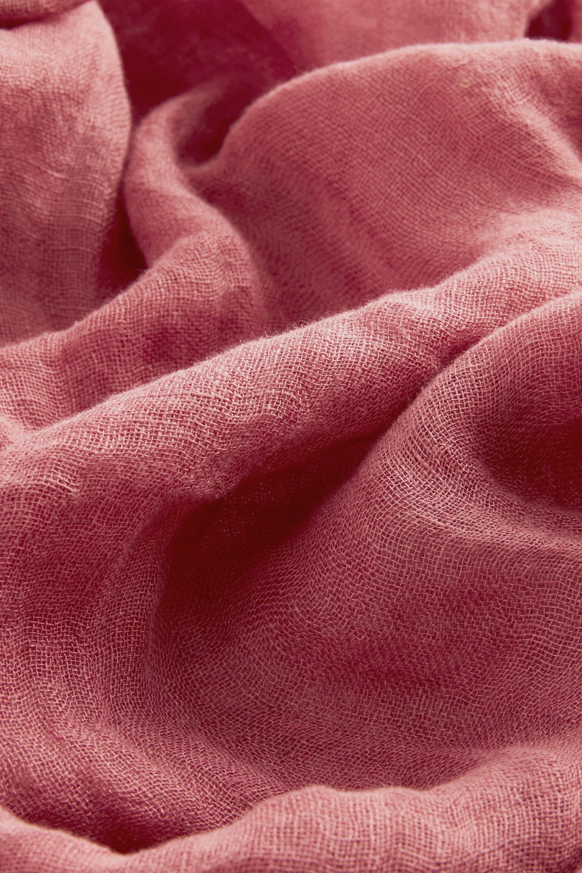 Pink Linen Lightweight Scarf - Image 6 of 6