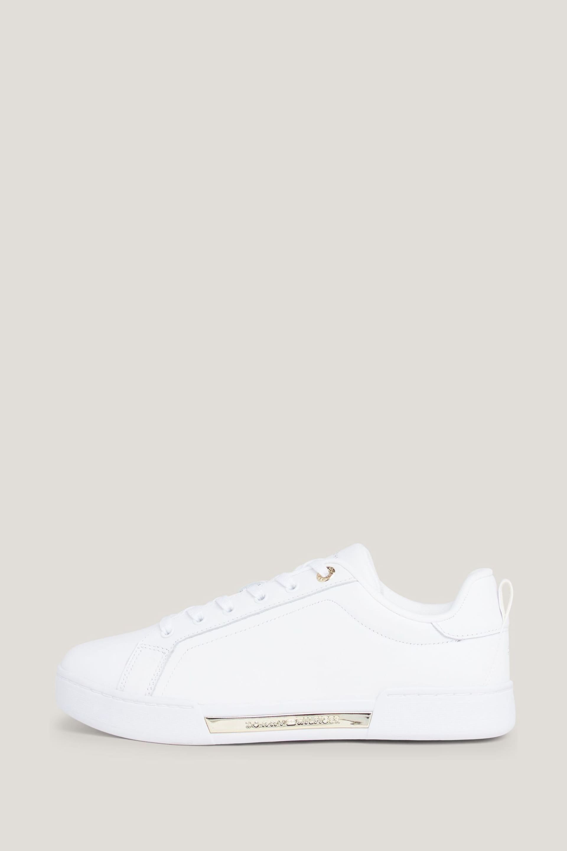 Tommy Hilfiger Chique Court White Trainers - Image 2 of 7