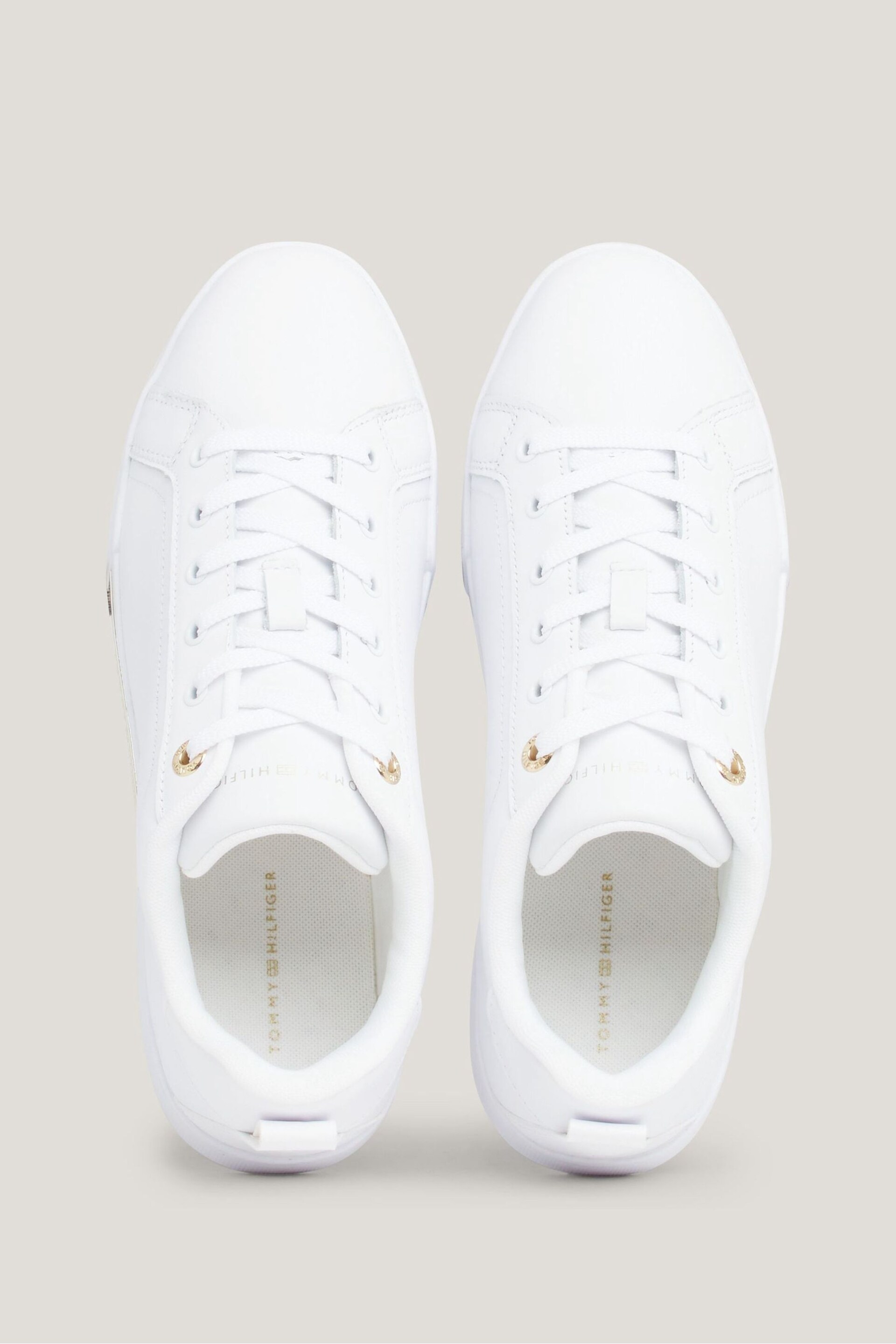 Tommy Hilfiger Chique Court White Trainers - Image 5 of 7