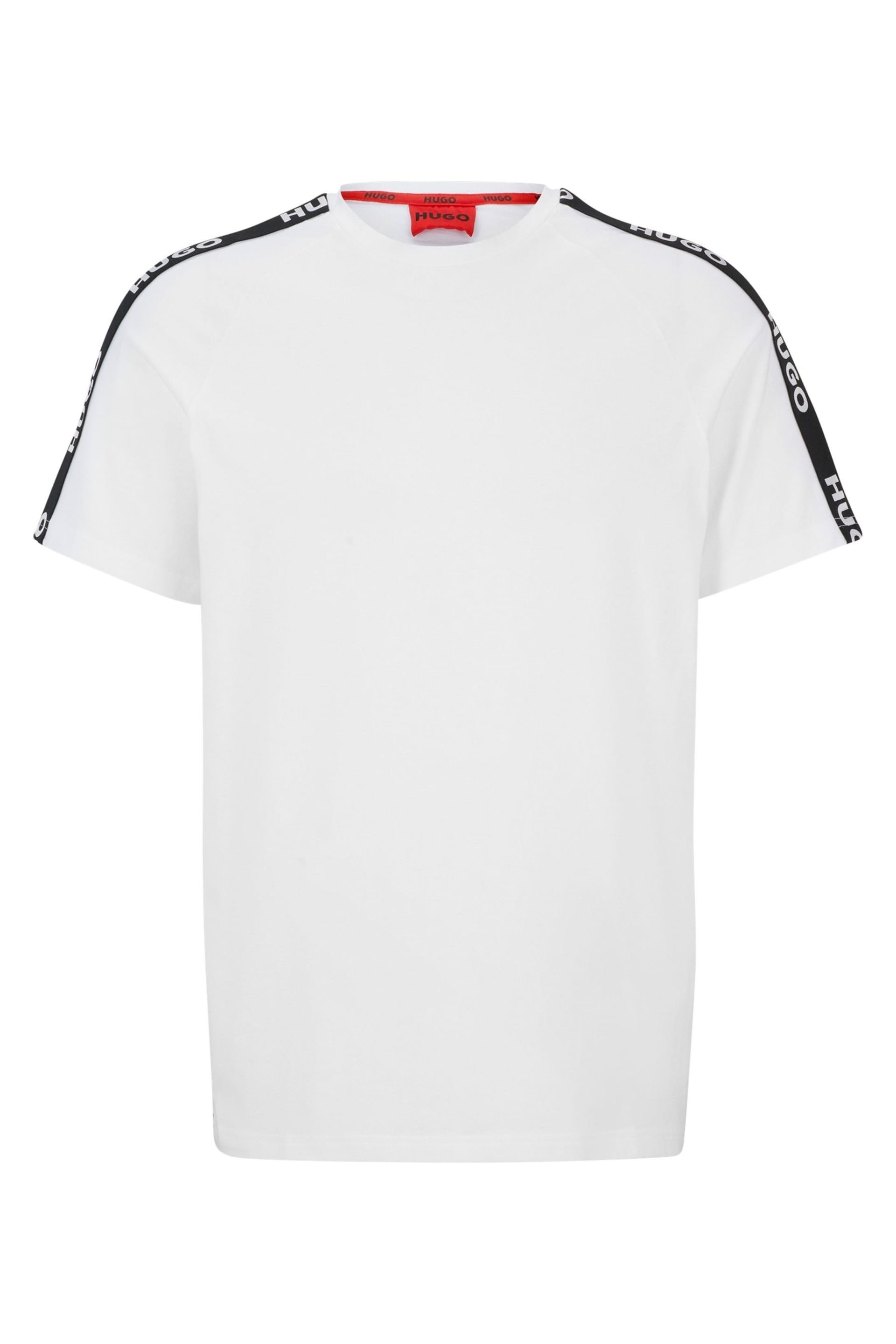 HUGO Relaxed-Fit T-Shirt in Stretch Cotton With Logo Tape - Image 5 of 5