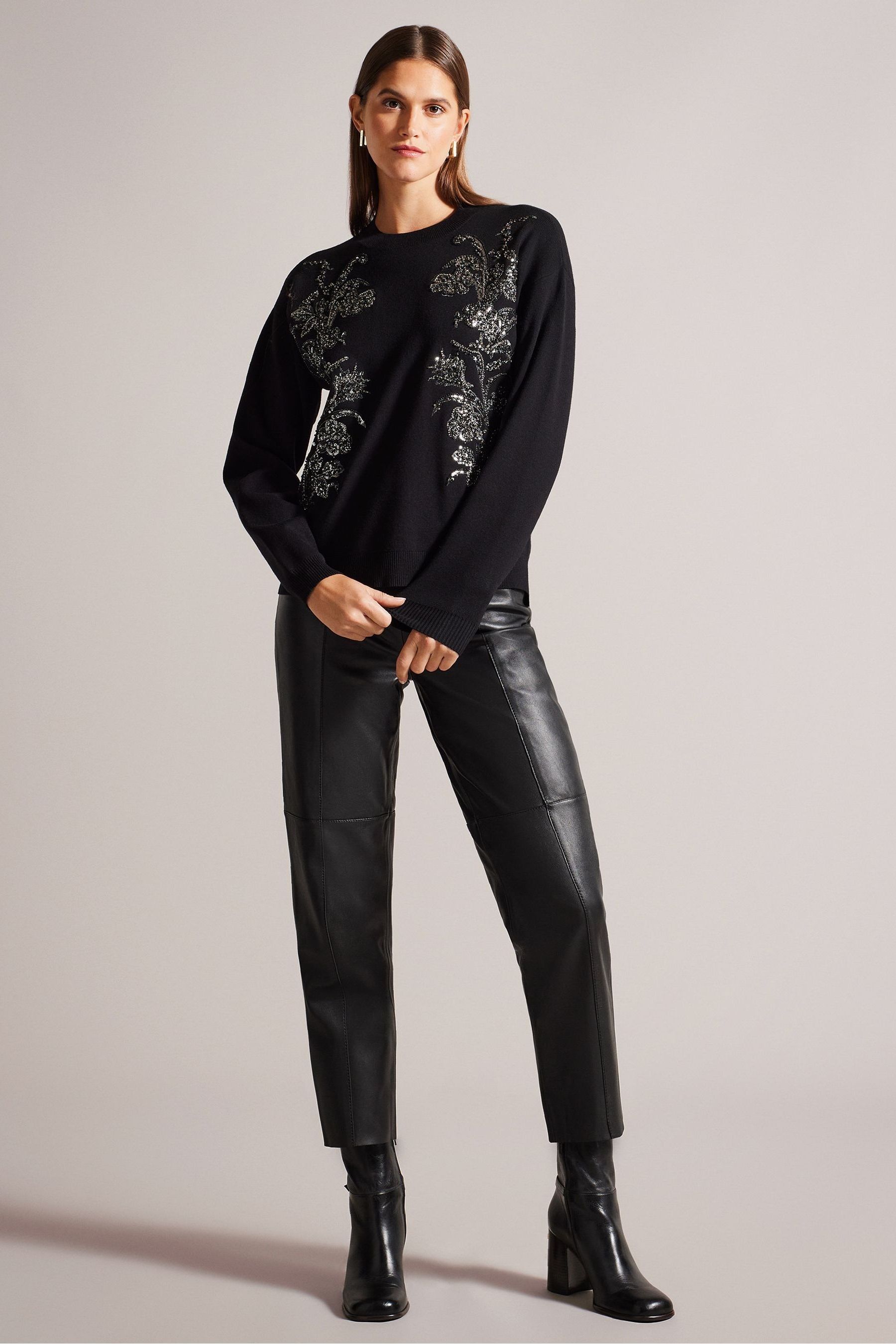 Ted baker embellished sweater top