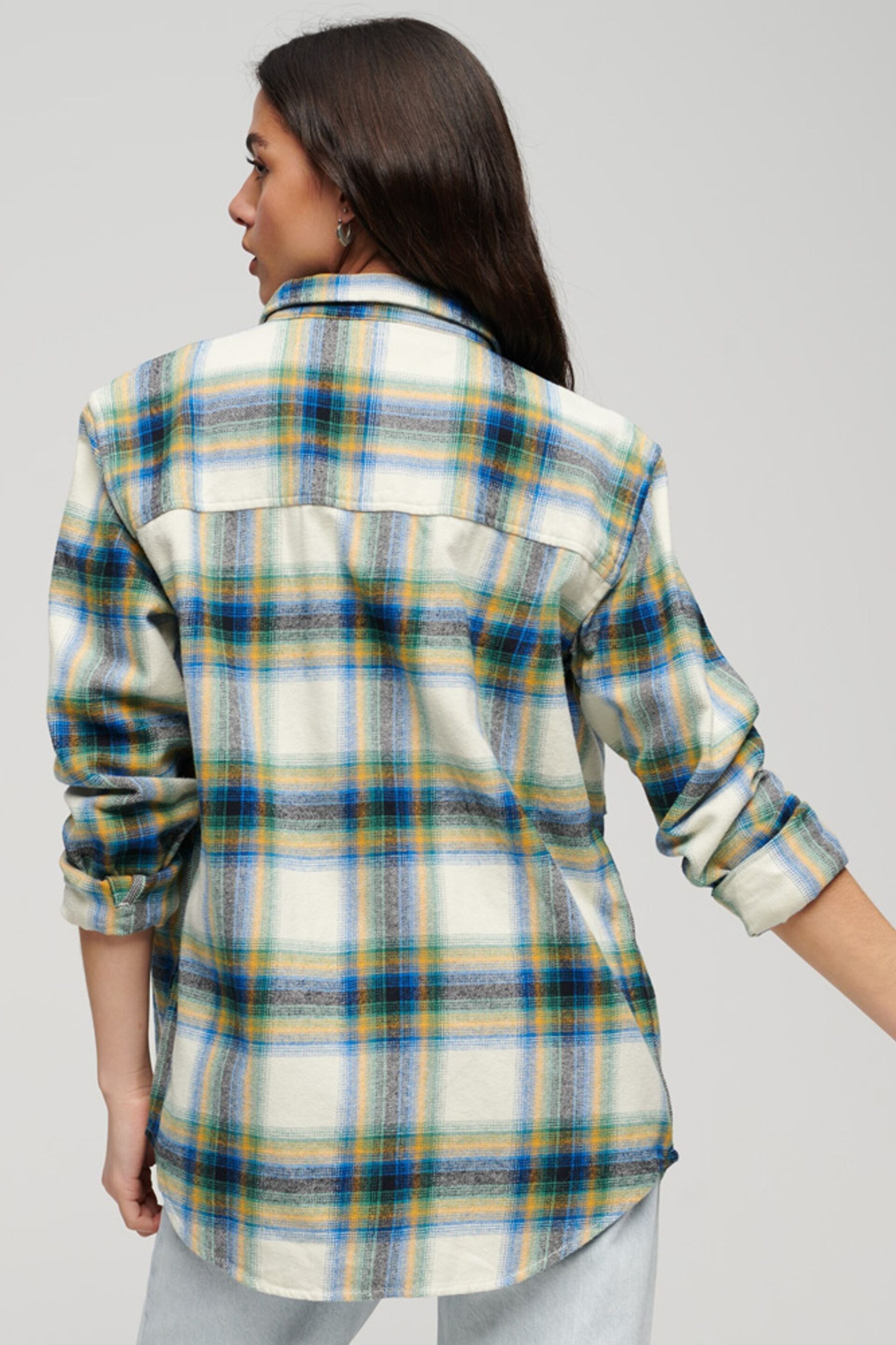 Superdry Green Vintage Check Overshirt - Image 2 of 4
