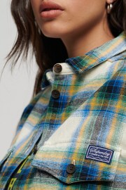 Superdry Green Vintage Check Overshirt - Image 4 of 4
