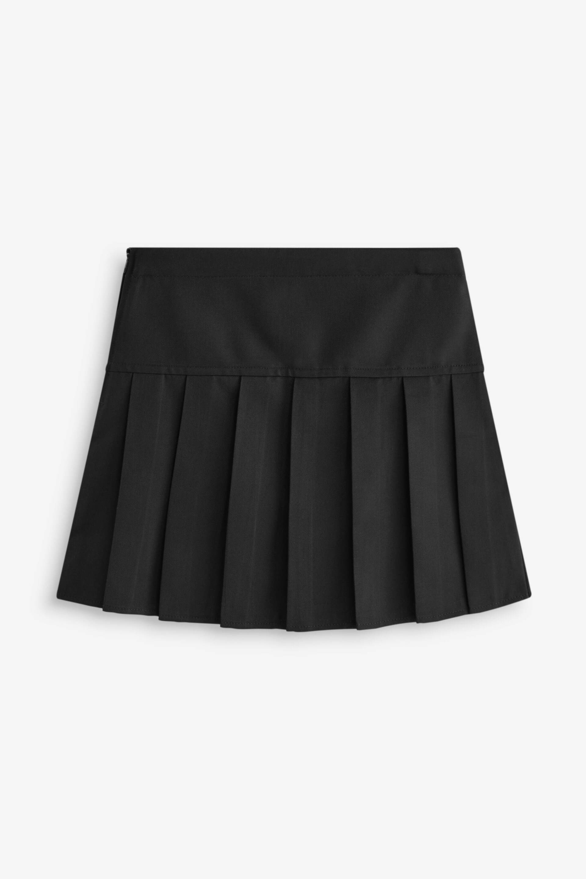 Black Pleat Skirt And Cycle Shorts Set (3-17yrs) - Image 6 of 9