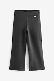 Charcoal Grey Cotton Rich Jersey Stretch Pull- On Bootcut School Trousers 2 Pack (3-17yrs) - Image 6 of 10