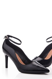 Moda in Pelle Natural Cristel Swirl Cut Topline Ankle Strap Court Shoes - Image 5 of 5