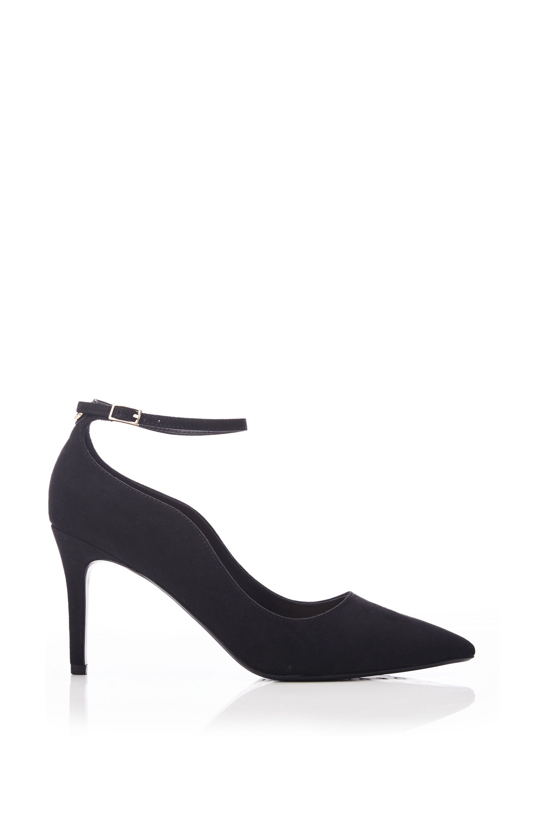 Buy Moda in Pelle Natural Cristel Swirl Cut Topline Ankle Strap Court Shoes from Next Luxembourg